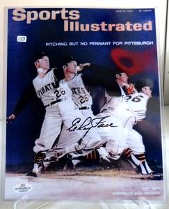 lot 153 image: AUTOGRAPHED - 1963 ElRoy Roy Face Pittsburgh Pirates Autographed Signed Sports Illustrated ($40.00)