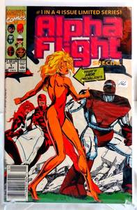 lot 166 image: Marvel Comics - ALPHA FLIGHT #1 0f 4 part series