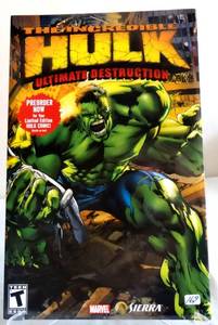 lot 169 image: SEALED - THE INCREDIBLE HULK ULTIMATE DESTRUCTION (COMIC OR GAME)