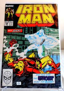 lot 171 image: Iron Man #239  Marvel Comics  February, 1989  Unholy Ghost  SleevedBoarded