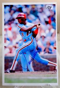 lot 228 image: AUTOGRAPHED - PHILADELPHIA PHILLIES - JUAN SAMUEL HAND SIGNED PHOTO