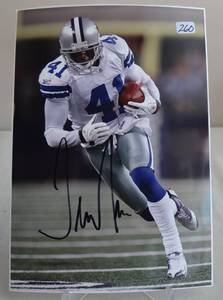lot 260 image: AUTOGRAPHED - TERENCE NEWMAN SIGNED 4 X 6 PHOTO DALLAS COWBOYS - ($20.00)