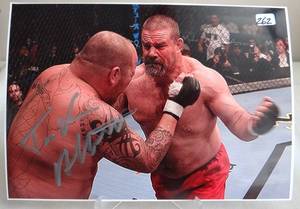 lot 262 image: AUTOGRAPHED - Tank Abbott autographed 4x6 photo UFCMMA ($15.00)