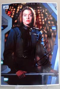 lot 264 image: AUTOGRAPHED - Actress CLAUDIA CHRISTIAN Signed 4x6 BABYLON 5 Photo ($20.00)