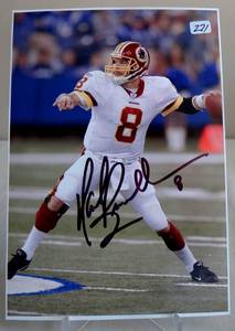 lot 271 image: AUTOGRAPHED - MARK BRUNELL NFL Washington Redskins Autographed Signed 4x6 Photo - ($15.00)