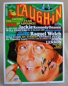 lot 273 image: AUTOGRAPHED - VERY INTERESTING Arte Johnson genuine autograph signed 4x6 Rowan & Martins Laugh-In ($30.00)