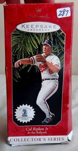 lot 287 image: 1998 Cal Ripken Jr. Hallmark Keepsake Ornament #3 in At The Ballpark Series