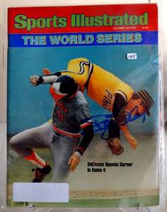 lot 145 image: AUTOGRAPHED - Orioles Doug Decinces Authentic Signed Sports Illustrated 1979 Cover