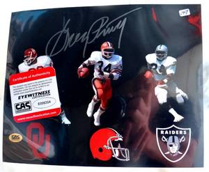 lot 148 image: AUTOGRAPHED - Greg Pruitt Browns Signed  8x10 Photo Autograph Authentic  with COA ($25)