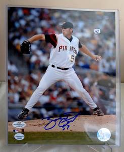 lot 152 image: AUTOGRAPHED - Zach Duke Autographed  Signed Pittsburgh Pirates 8x10 Photo with COA ($25)