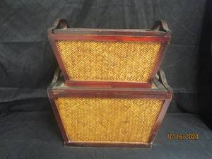 lot 778 image: TOTAL OF 2 LIDDED STORAGE BOXES&nbsp&nbsp SOME DAMAGE SEE PICS&nbsp