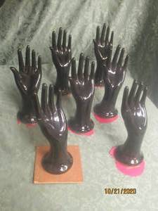 lot 873 image: &nbspTOTAL OF ABBOTT BLACK HANDS DECOR &amp JEWELRY DISPLAY STAND&nbsp