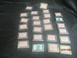 lot 874 image: TOTAL OF 25 SHERIDAN SILVER PICTURE FRAMES&nbsp&nbspHOLDS&nbsp 2 X 3 PHOTO&nbsp