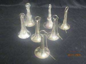 lot 898 image: TOTAL OF 7 SILVER BELL PLACE CARDPHOTO HOLDER DECORATION FAVOR&nbsp