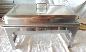 lot 60 image: Stainless Steel Steam trey 2 burners 7 fuel cans like