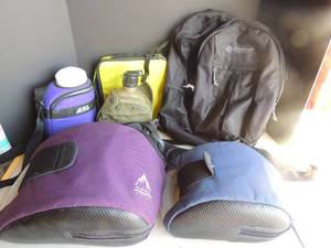 lot 99 image: 2 Cool Carrier Bags, Arctic Zone Drink bottle with strap,  U. S. ARMY Canteen