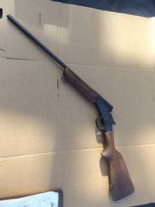 lot 114 image: ROSSINI 410 SHOTGUN SINGLE SHOT, 3 MODIFIED MADE IN BRAZIL,WOOD STOCK