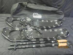 lot 24 image: MTN SNOW SHOES WITH MYN TREKKING POLES AND CARRY BAG&nbsp