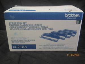 lot 103 image: BROTHER BOX OF 4  PIECE DRUM SET DR-210CL