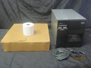 lot 226 image: WORKING OKI PRINTING SOLUTION LE810OU BARCODE PRINTER WITH 40 PLUS ROLLS OF PRINTING LABELS&nbsp &nbsp(POWER ON )