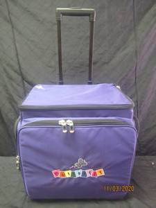 lot 212 image: BUTTERFLY SUITECASE WITH WHEELS