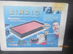 lot 294 image: AIRAID PREMIUM AIR FILTER 860-341 03-05 FORD POWERSTORKE 6.0L NEW IN BOX