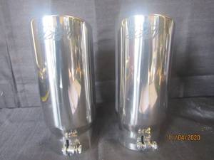 lot 277 image: 2 MBRP INC PERFORMANCE STAINLESS STEEL EXHAUST TIPS