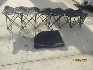 lot 180 image: TRADEMARK INNOVATION 6 PERSON PORTABL BENCH WITH BAG