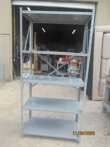 lot 186 image: 5 SHELF UNLINE INDUSTRIAL STEEL SHELVING&nbsp UNIT&nbsp