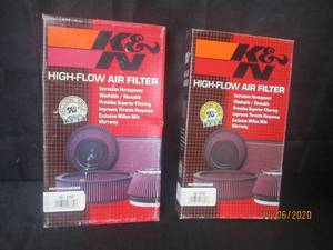 lot 307 image: 2 K&N HIGH FLOW AIR FILTERS 33-2153 NEW IN BOX