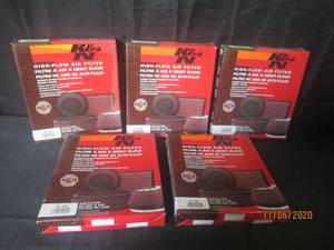 lot 313 image: 5 K&N HIGH FLOW AIR FILTERS 33-2297 ALL NEW IN BOX