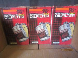 lot 306 image: 6 K&N OIL FILTERS BRAND NEW HP2001