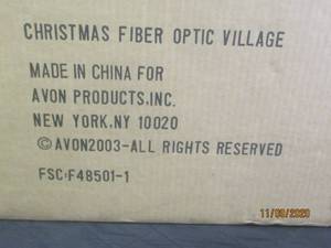 lot 346 image: NEW CHRISTMAS FIBER OPTIC VILLAGE&nbsp FSC-48501-01