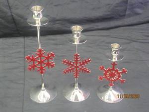lot 348 image: SET OF 3 INTERNATIONAL SILVER COMPANY CANDLE HOLDER&nbsp