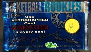 lot 14 image: 1995 Classic Basketball Rookies Factory Sealed Pack - LOOK FOR AUTOGRAPH CARDS