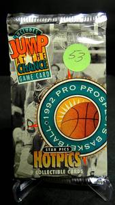 lot 53 image: 1992 STAR PICS HOT PICS PRO PROSPECTS BASKETBALL FOIL PACK