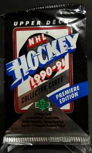 lot 55 image: 1990-91 UPPER DECK HOCKEY HIGH SERIES SEALED PACK - JAGR ROOKIE (12 CARDS)