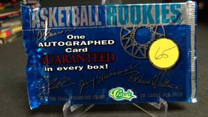 lot 65 image: 1995 Classic Basketball Rookies Factory Sealed Pack - LOOK FOR AUTOGRAPH CARDS