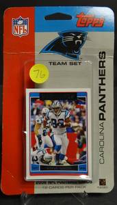 lot 76 image: 2006 TOPPS - CAROLINA PANTHERS TEAM SET - SEALED