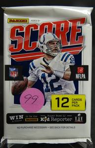 lot 99 image: 2016 Score NFL 1 New Unopened Pack Of Football Cards - WENTZ, ELLIOTT, PRESCOTT RC
