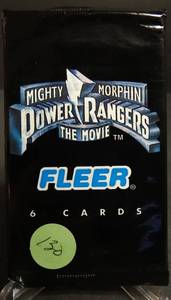lot 130 image: 1995 Fleer Mighty Morphin Power Rangers-The Movie Trading Cards