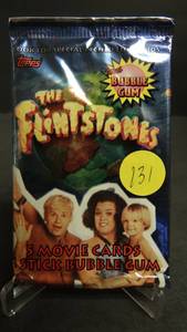 lot 131 image: 1993 TOPPS THE FLINTSTONES MOVIE UNOPENED CARD PACK