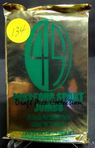 lot 134 image: Classic 1993 Four Sport Jumbo Wax Pack - 23 CARDS IN EACH PACK (COMPS $10-12PK)