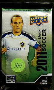 lot 149 image: MLS Soccer 2011 Upper Deck MLS Trading Card Pack - COMPS $7 -$10
