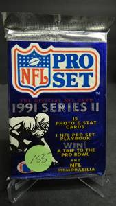 lot 155 image: 1991 Series 2 NFL Pro Set Football Cards Unopened Pack - FAVRE ROOKIE