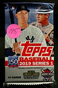 lot 195 image: Topps Baseball 2019 Series 1 - (10 CardsPack) ACUNA, TORRES