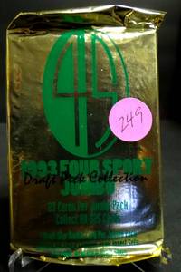 lot 249 image: Classic 1993 Four Sport Jumbo Wax Pack - 23 CARDS IN EACH PACK (COMPS $10-12PK)