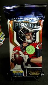 lot 257 image: 2019 Panini Playoff NFL Jumbo Value 40 Card Pack Football Possible Rookie Auto