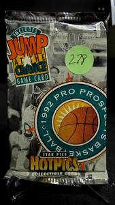 lot 278 image: 1992 STAR PICS HOT PICS PRO PROSPECTS BASKETBALL FOIL PACK