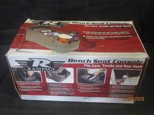 lot 46 image: RAMPAGE 39223 Rampage Universal Truck Bench Seat Console, Charcoal�